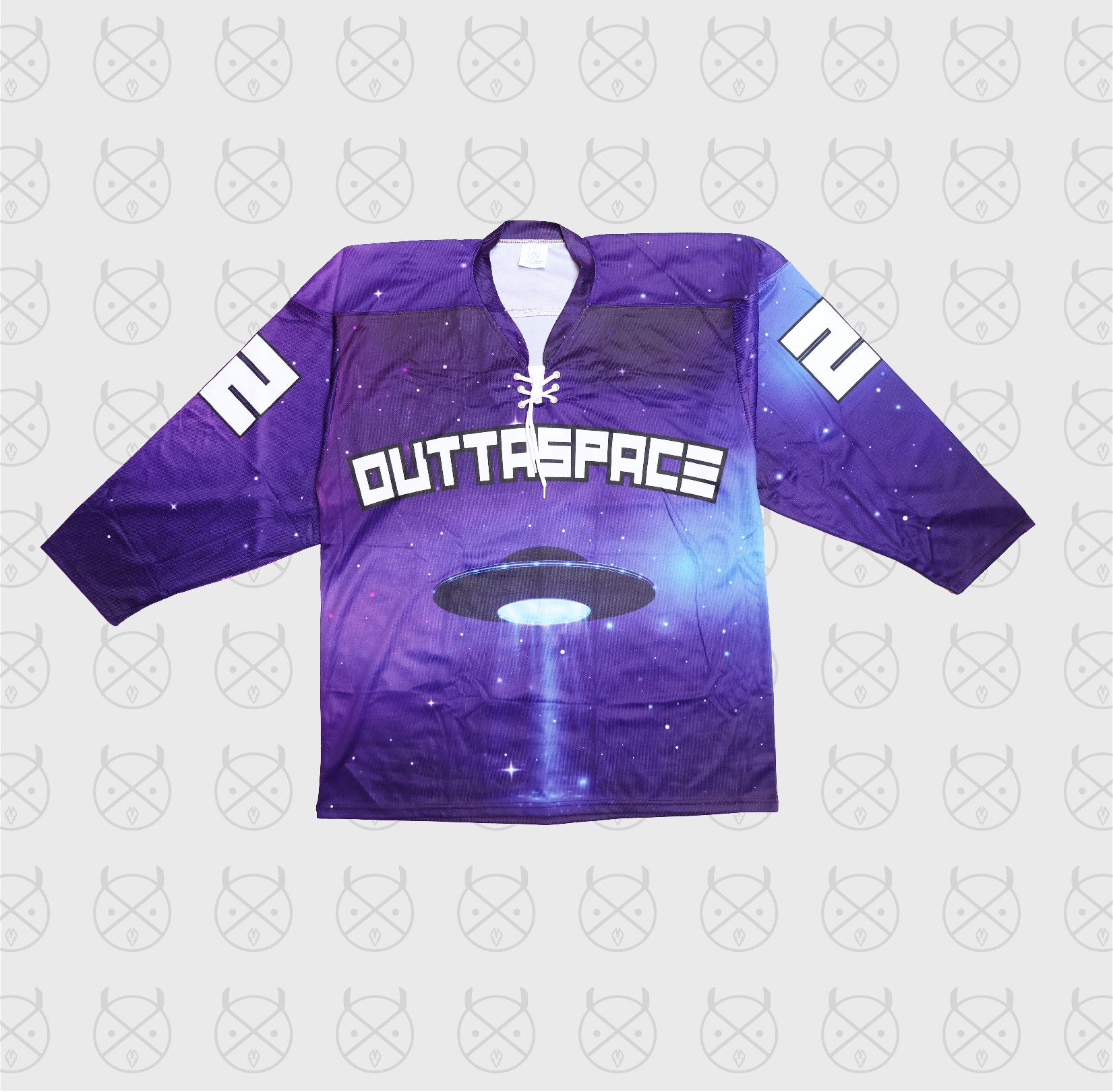 Purple/Black/White Custom Ice Roller Blank Hockey Jerseys