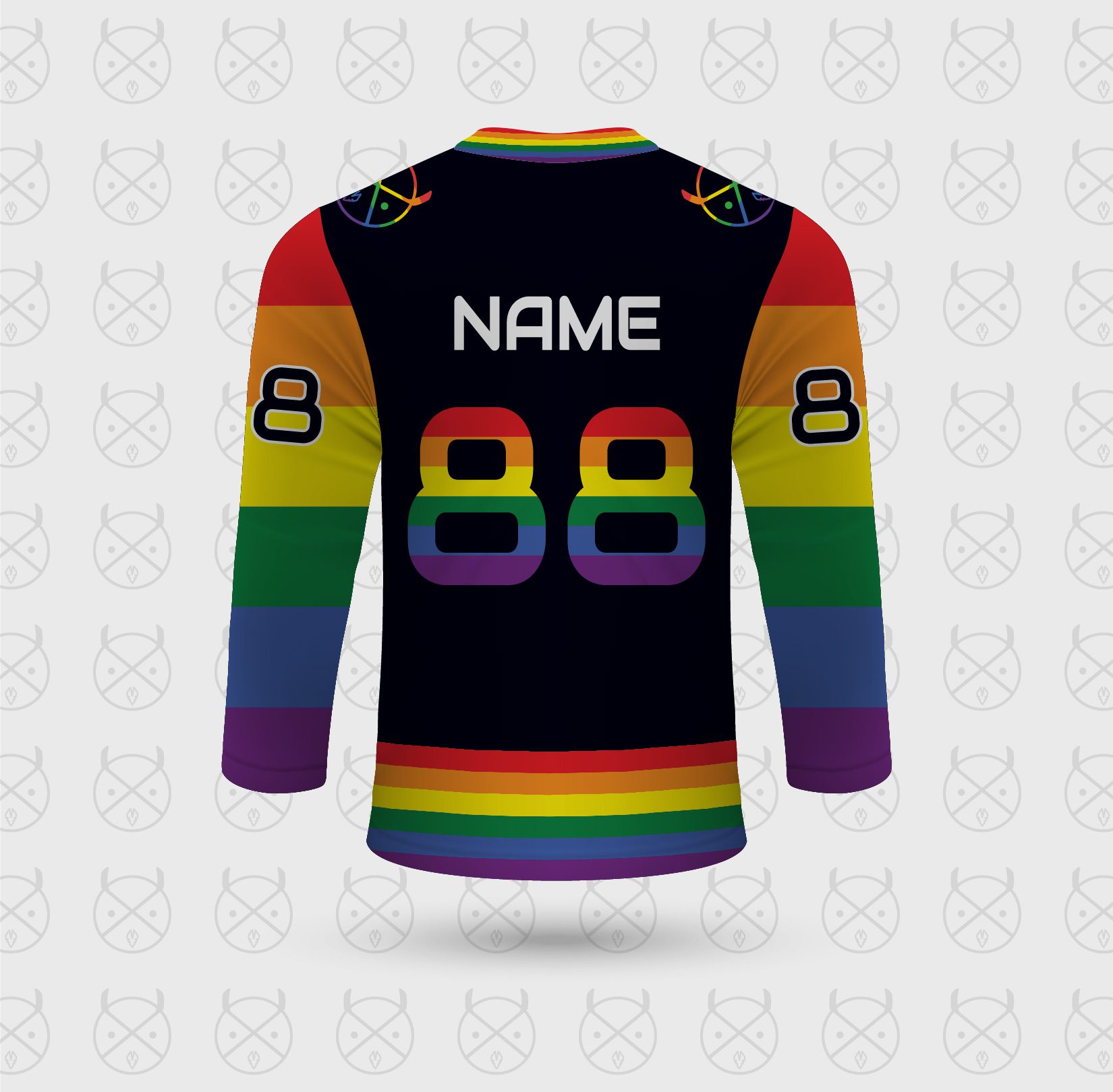 Rainbow sales soccer jersey